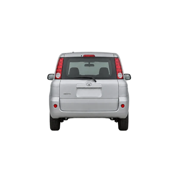 シルバーの2005 Toyota Sienta（リアビュー）