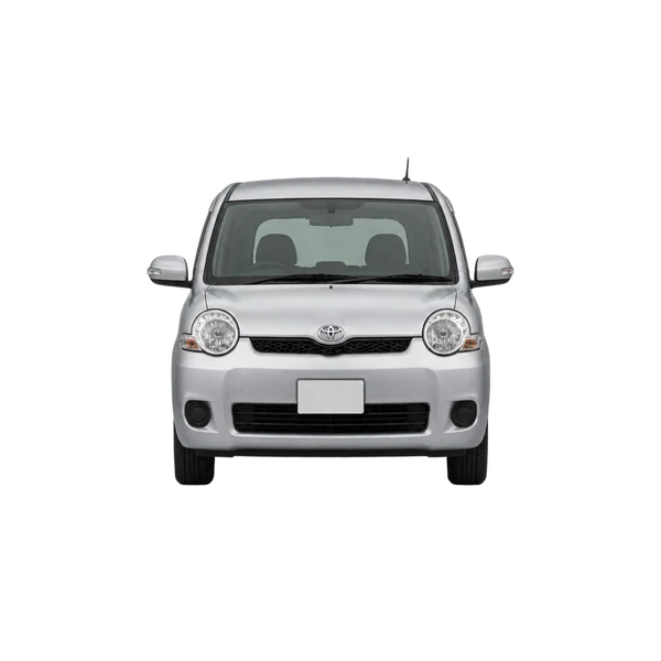 シルバーの2010 Toyota Sienta（正面ビュー）