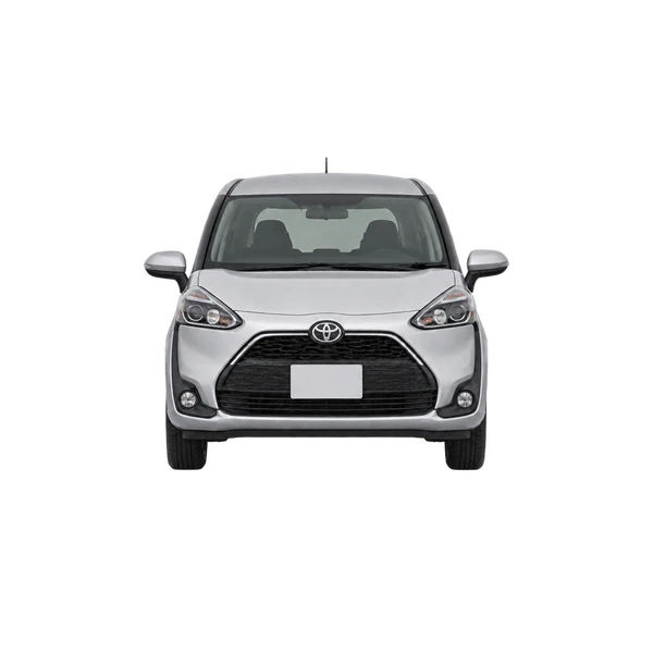 シルバーの2020 Toyota Sienta（正面ビュー）
