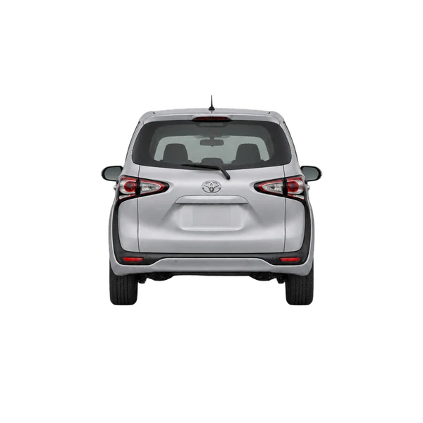 シルバーの2020 Toyota Sienta（リアビュー）