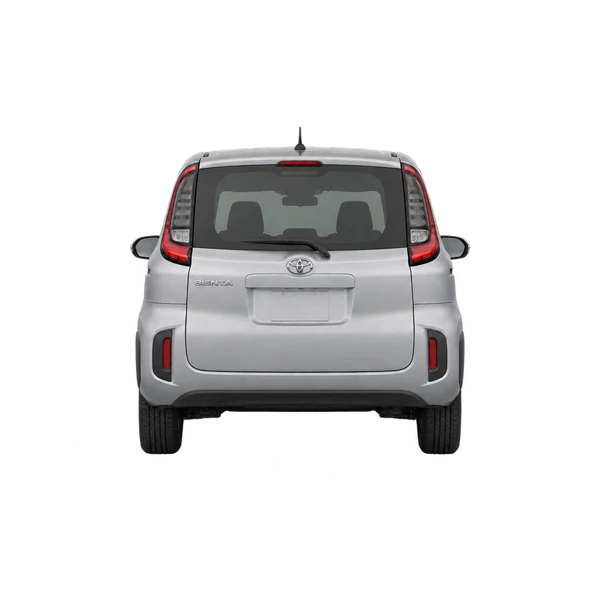シルバーの2025 Toyota Sienta（リアビュー）