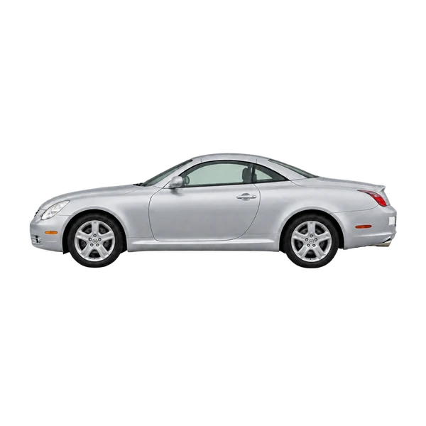 Toyota Soarer 2005 باللون فضي، منظر جانبي (متجه إلى اليسار)