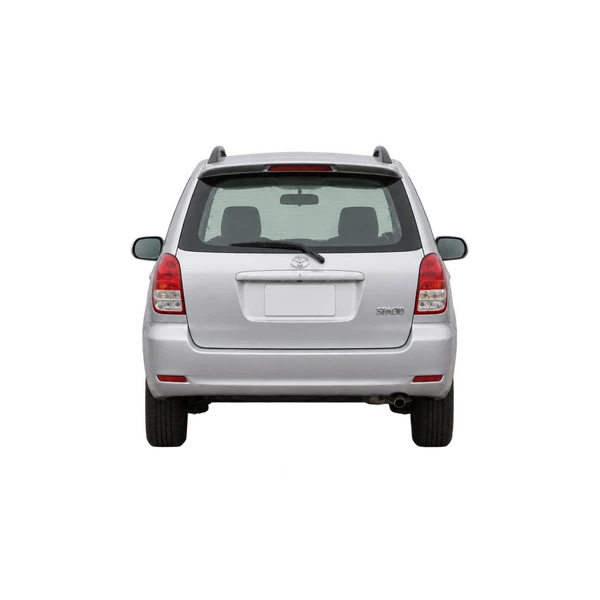 2000 Toyota Spacio in Silber, Ansicht: Heck