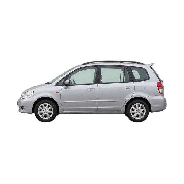 2000 Toyota Spacio in Silber, Ansicht: Seite (nach links gerichtet)