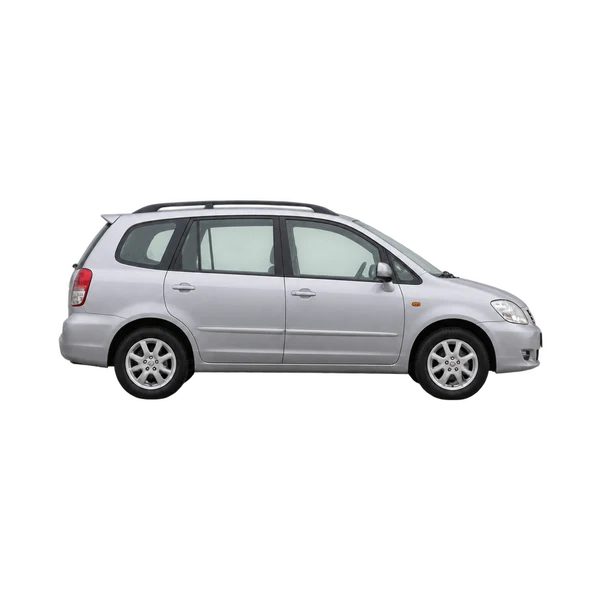 2000 Toyota Spacio in Silber, Ansicht: Seite (nach rechts gewandt)