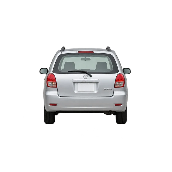 2005 Toyota Spacio in Silber, Ansicht: Heck