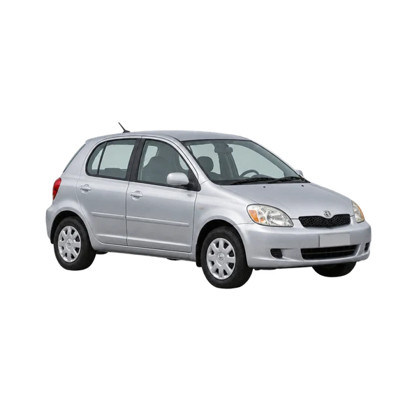 2000 Toyota Sparky in Silber, Ansicht: Dreiviertelansicht vorne (nach links gerichtet)