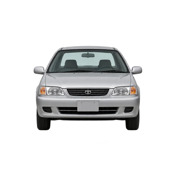 Toyota Sprinter 2000 prata, vista frente