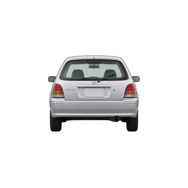 シルバーの2000 Toyota Starlet(リアビュー)