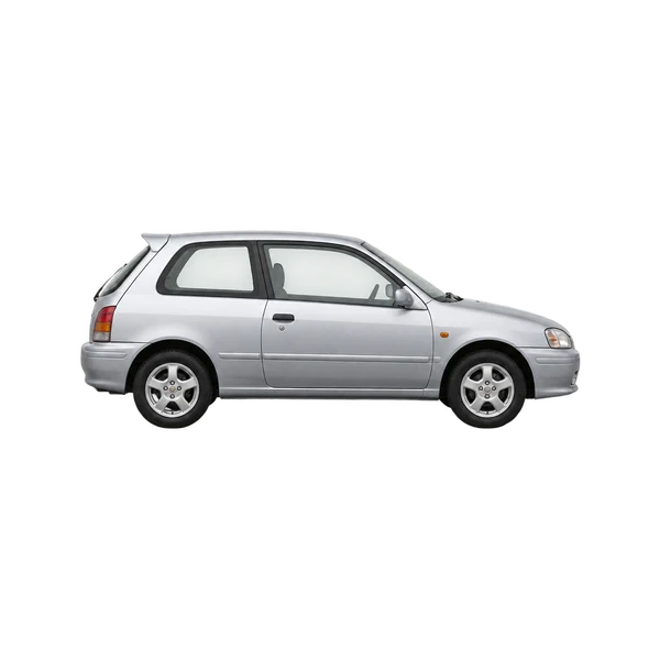 シルバーの2000 Toyota Starlet(側面(右向き)ビュー)