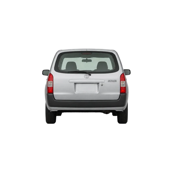 Toyota Succeed 2005 en plateado, vista trasera