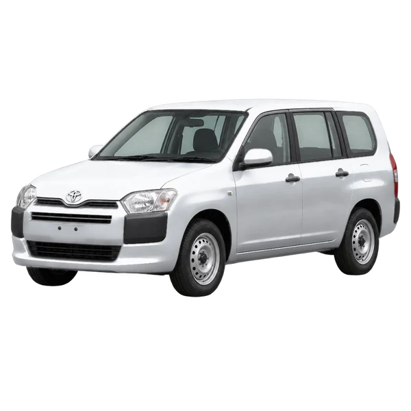 Toyota Succeed 2014 argent, vue trois-quarts avant (orienté vers la gauche)