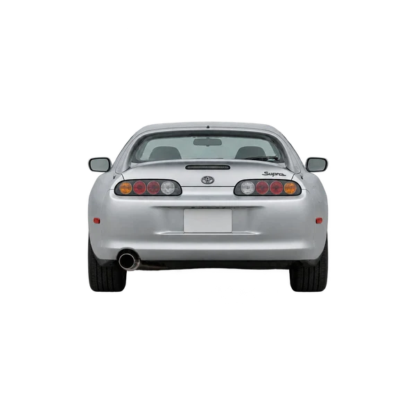2000 Toyota Supra in Silber, Ansicht: Heck