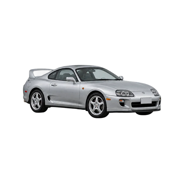 Toyota Supra 2005 argent, vue trois-quarts avant (orienté vers la gauche)