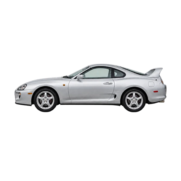Toyota Supra 2005 argent, vue côté (vers la gauche)