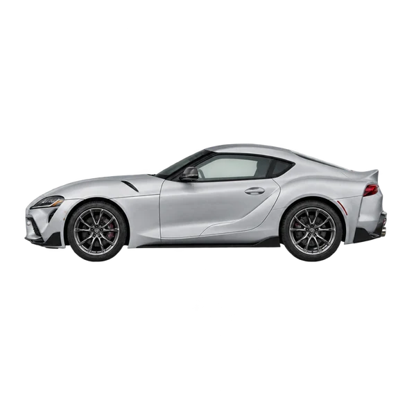 2022 Toyota Supra in Silber, Ansicht: Seite (nach links gerichtet)