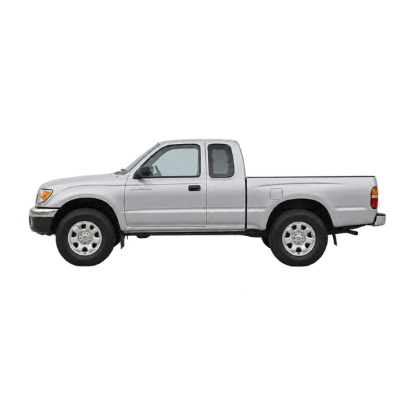 silver 1995 Toyota Tacoma side (facing left) view