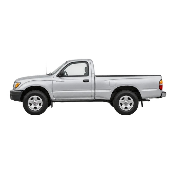 シルバーの2000 Toyota Tacoma(側面(左向き)ビュー)