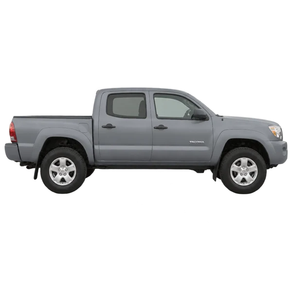 Toyota Tacoma 2006 باللون رمادي، منظر منظر جانبي (باتجاه اليمين)