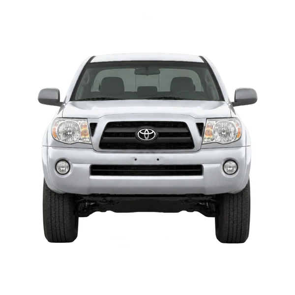 Toyota Tacoma 2011 باللون فضي، منظر أمامي