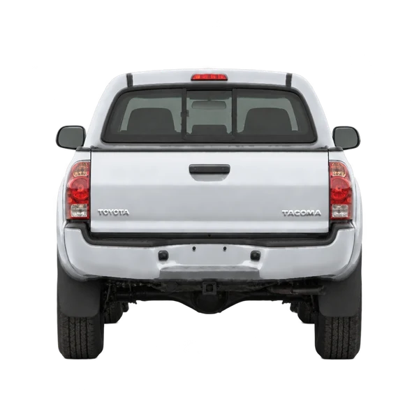 Toyota Tacoma 2012 باللون فضي، منظر من الخلف