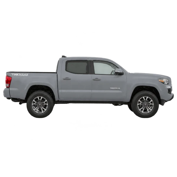 Toyota Tacoma 2018 gris, vue profil (tourné vers la droite)
