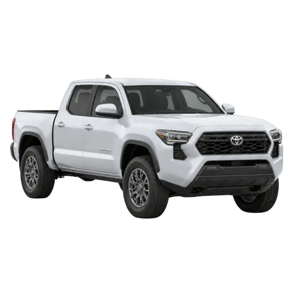 silver 2024 Toyota Tacoma front three-quarter (facing left) view