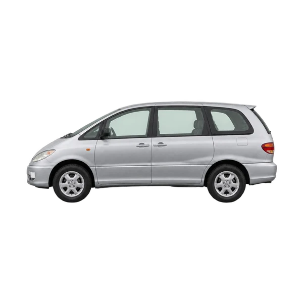 Toyota Tarago 2000 argent, vue côté (vers la gauche)