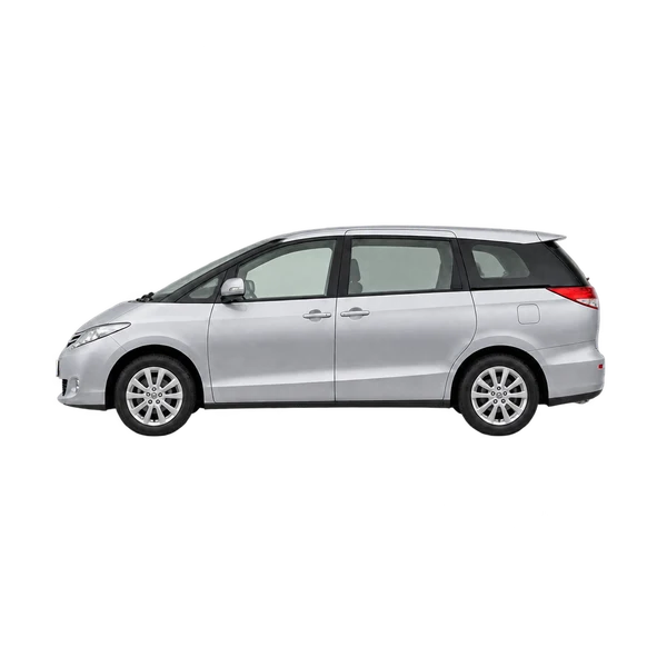 2010 Toyota Tarago in Silber, Ansicht: Seite (nach links gerichtet)