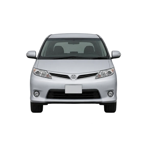 Toyota Tarago 2015 باللون فضي، منظر أمامي