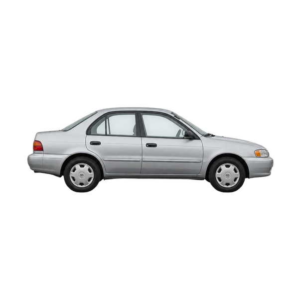 Toyota Tercel 1995 argent, vue profil (tourné vers la droite)