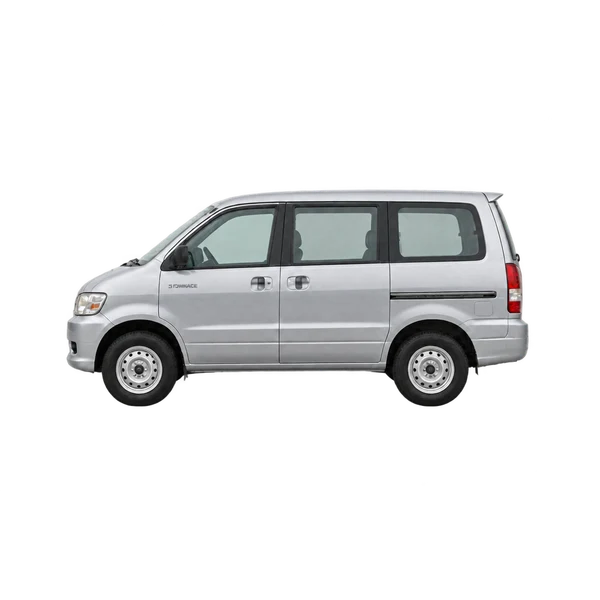Toyota Townace 2005 en plateado, vista lateral (mirando a la izquierda)