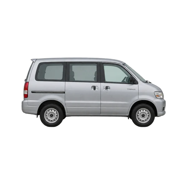 Toyota Townace 2005 en plateado, vista lateral (hacia la derecha)