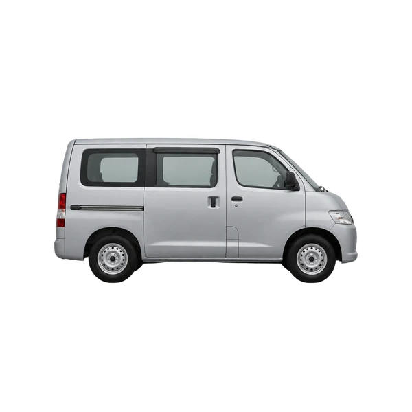 Toyota Townace 2015 باللون فضي، منظر منظر جانبي (باتجاه اليمين)