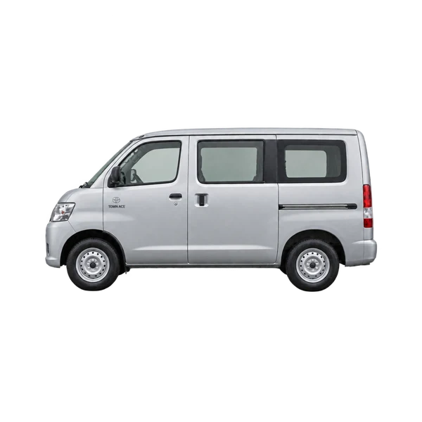 Toyota Townace 2020 باللون فضي، منظر جانبي (متجه إلى اليسار)