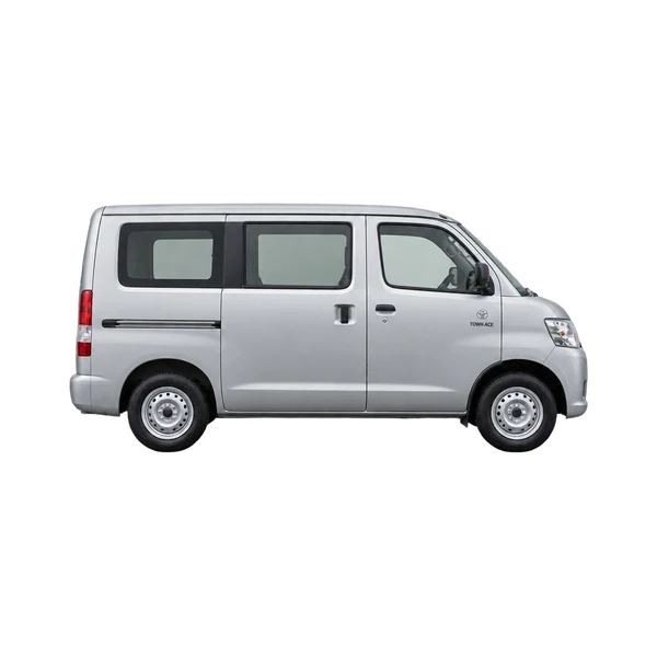 Toyota Townace 2020 باللون فضي، منظر منظر جانبي (باتجاه اليمين)