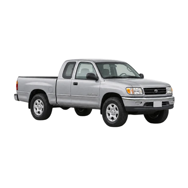 silver 1995 Toyota Tundra front three-quarter (facing left) view