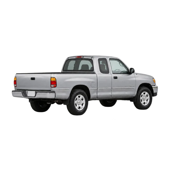 silver 1995 Toyota Tundra rear three-quarter (facing left) view