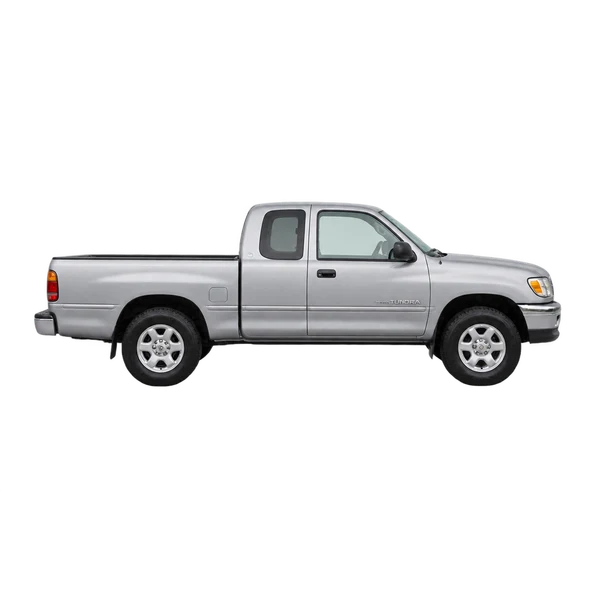 silver 1995 Toyota Tundra side (facing right) view