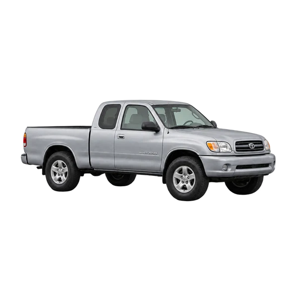 silver 2000 Toyota Tundra front three-quarter (facing left) view
