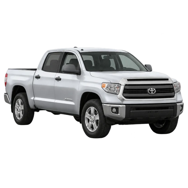 silver 2014 Toyota Tundra front three-quarter (facing left) view