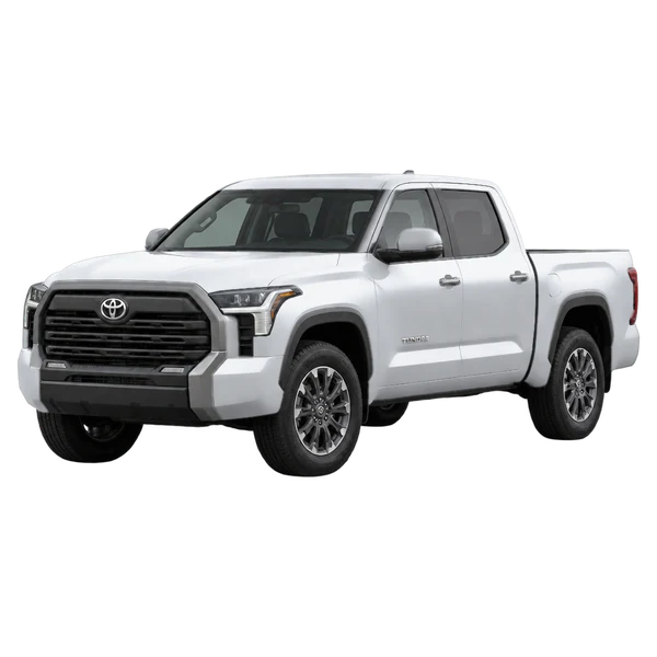 silver 2022 Toyota Tundra front three-quarter (facing left) view
