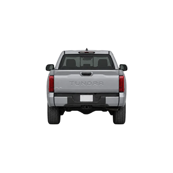 silver 2022 Toyota Tundra rear view