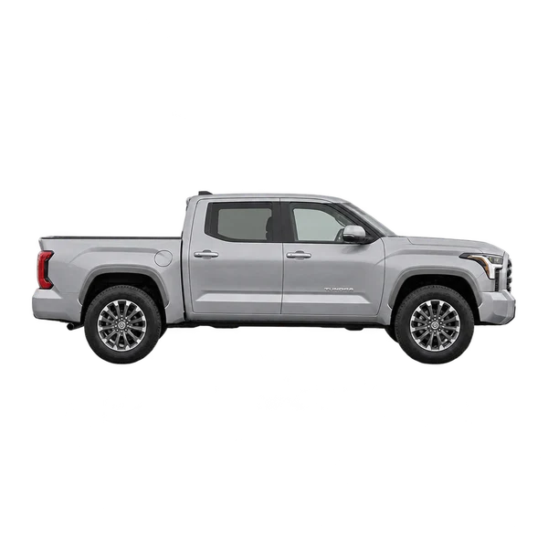 silver 2022 Toyota Tundra side (facing right) view