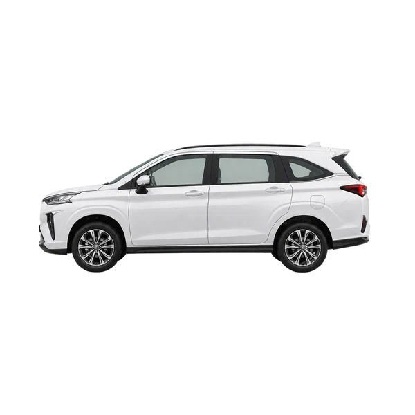 ホワイトの2024 Toyota Veloz（側面（左向き）ビュー）