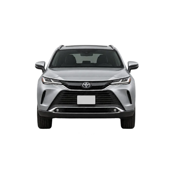 Toyota Venza 2025 باللون فضي، منظر أمامي