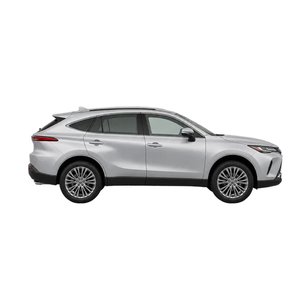Toyota Venza 2026 en plateado, vista lateral (hacia la derecha)