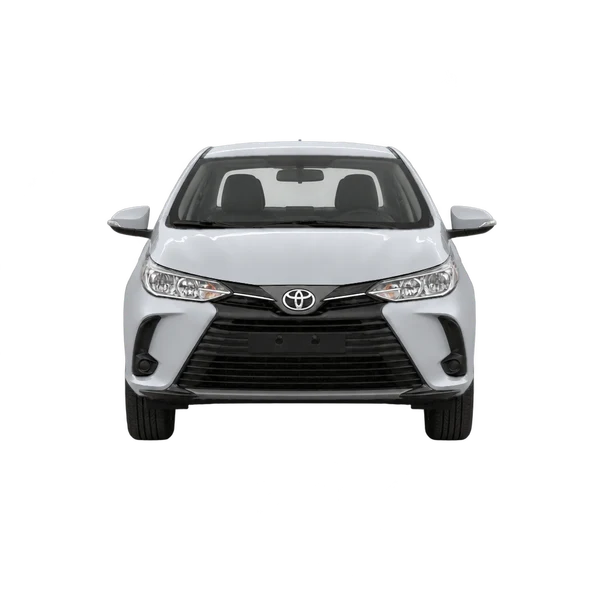 Toyota Vios 2022 en plateado, vista frontal
