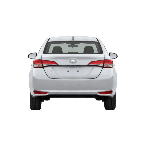 Toyota Vios 2022 en plateado, vista trasera