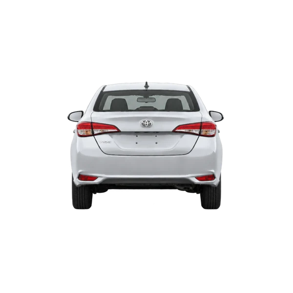 Toyota Vios 2026 en plateado, vista trasera